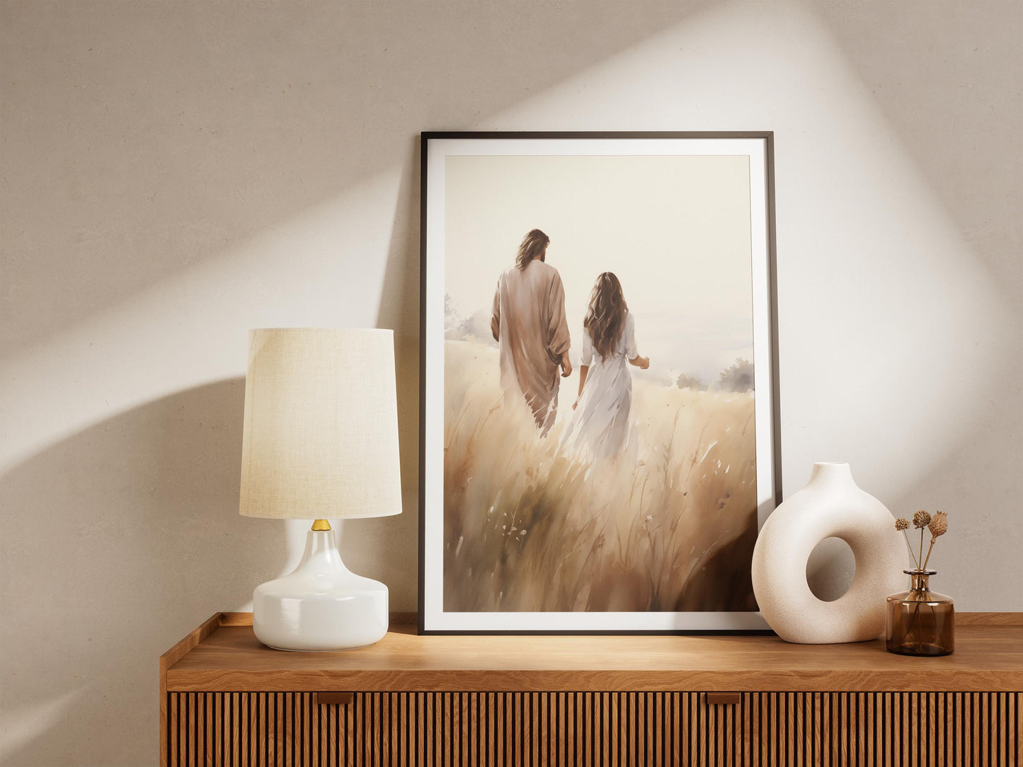 Home at Last | Jesus Walking with a Woman | Digital Download