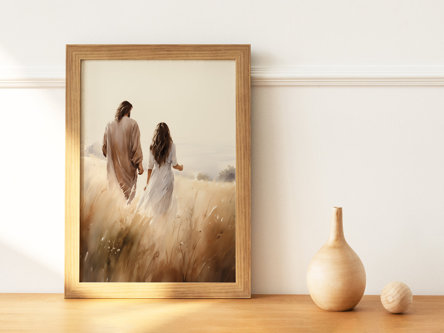 Home at Last | Jesus Walking with a Woman | Digital Download