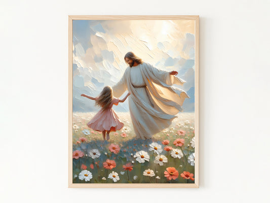 A Dance of Grace | Jesus and a Little Girl Dancing | Digital Download